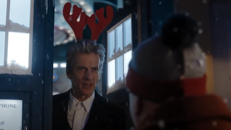 Peter Capaldi Christmas antlers