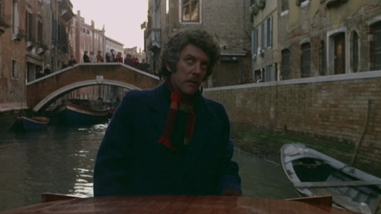Donald Sutherland sailing in Venice