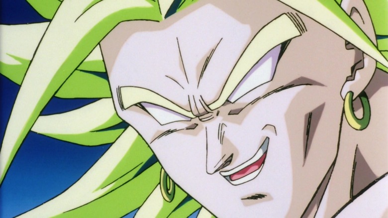 Broly grinning