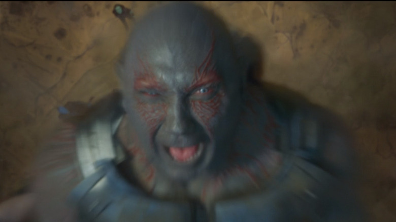 Drax yelling in flight