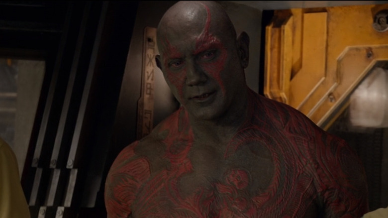 Drax aboard spaceship