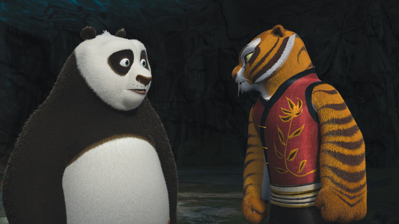 Po and Tigress chatting