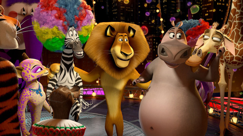 The animal lead characters of Madagascar 3: Europe's Most Wanted