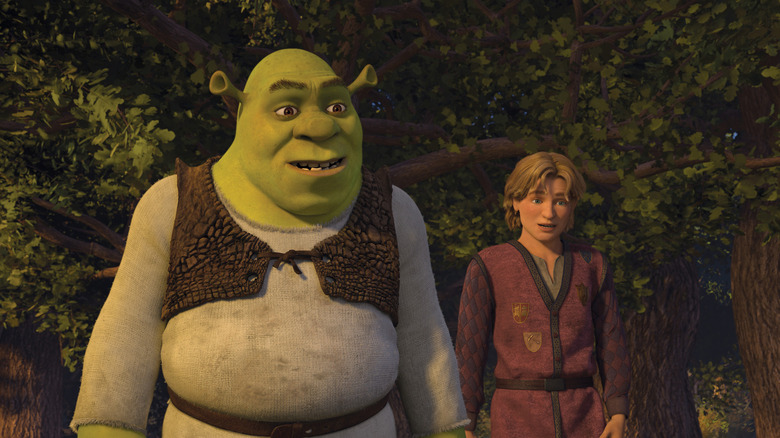 Shrek and Arthur Pendragon waiting for a spell to work its magic