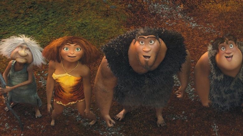 The titular family of The Croods