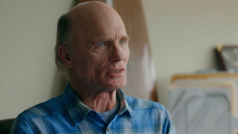 Ed Harris sits and talks