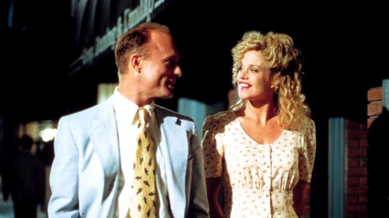 Ed Harris walks with Melanie Griffith