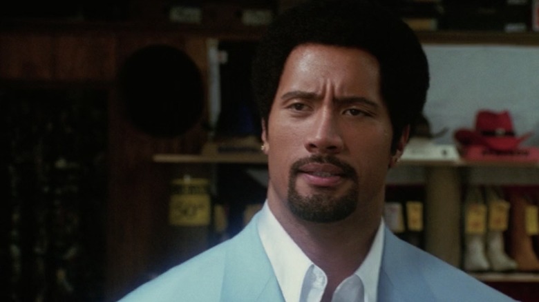 The Rock with an afro