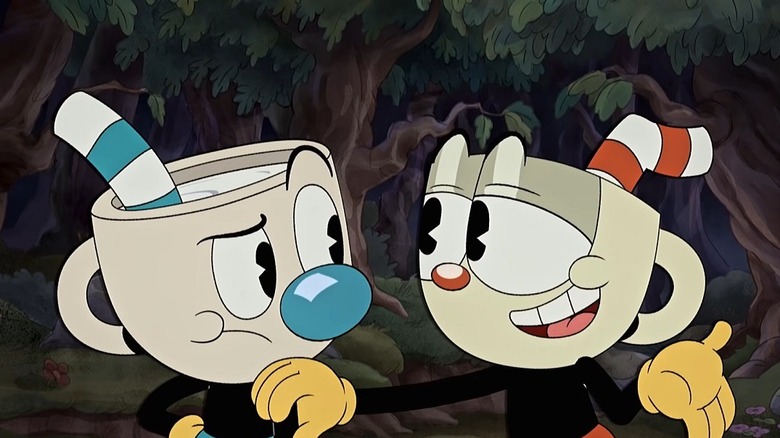 Cuphead convincing Mugman