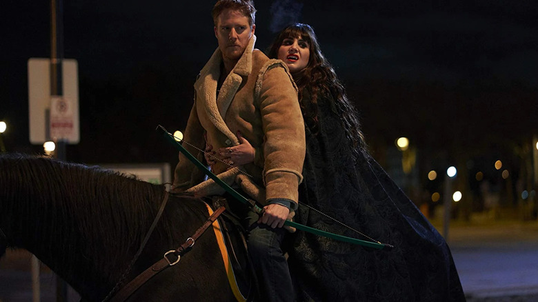 Nadja and Jeff on horseback