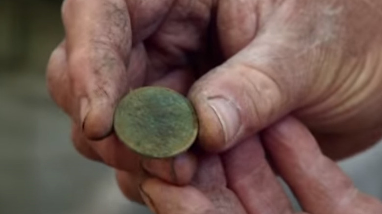 Copper coin found in Lot 6