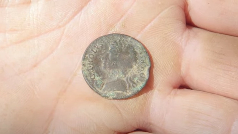 King Charles II coin found on Lot 16