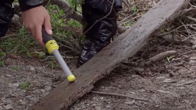 18ft plank found while searching the swamp