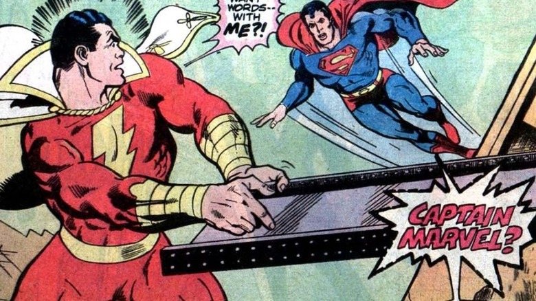 Superman discovering disguised Black Adam