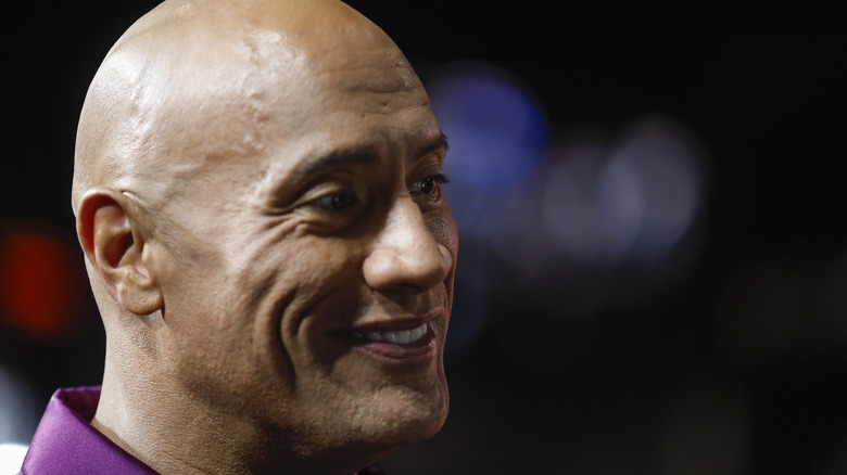 Dwayne Johnson smiling