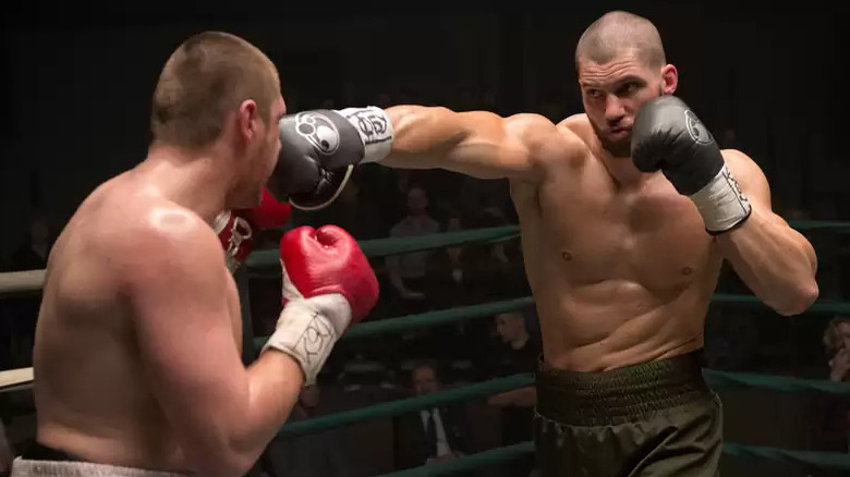 Viktor Drago swings at his opponent