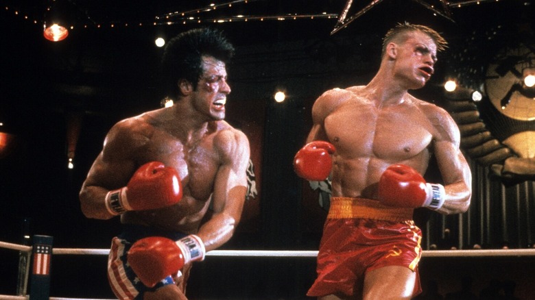 Rocky punches Ivan Drago