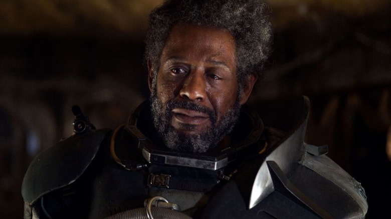 Saw Gerrera wearing his armor