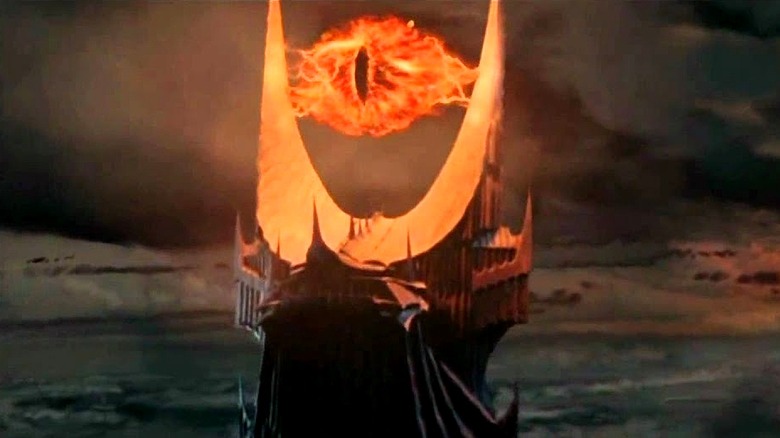 Sauron as eyeball on Barad-dûr