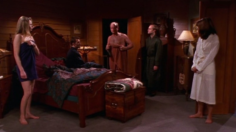 Frasier confronts the ski lodge group