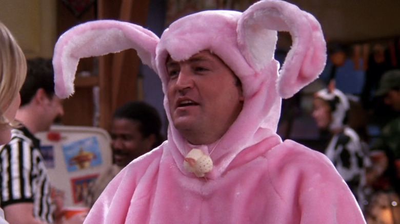 Chandler in bunny costume on Friends