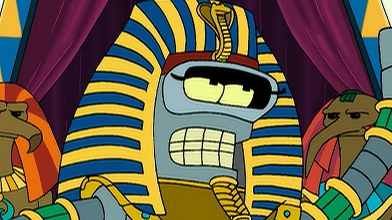 Bender pretending to be Pharaoh 