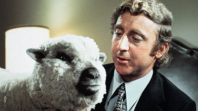 Gene Wilder and a sheep