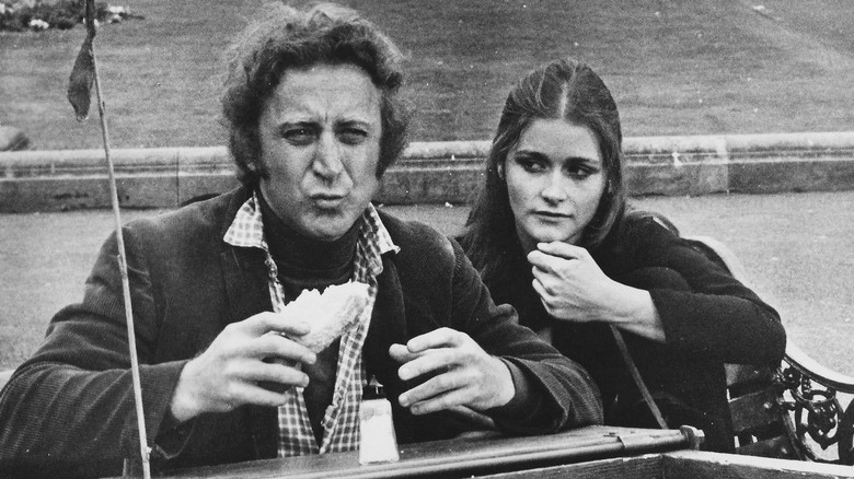 Gene Wilder eats a hot dog