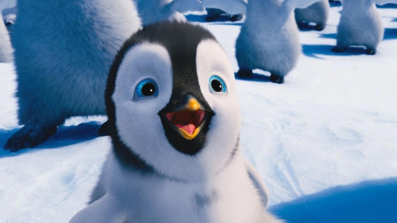 Mumble the penguins smiles