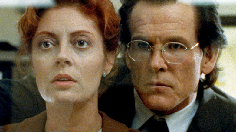 Susan Sarandon and Nick Nolte watch intently