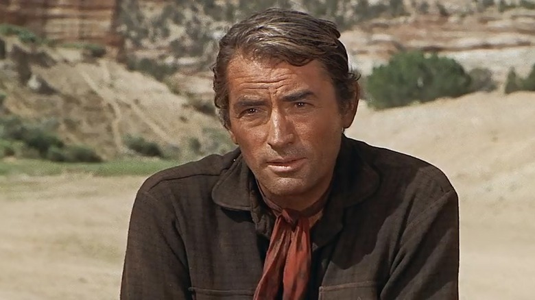 Gregory Peck in the desert