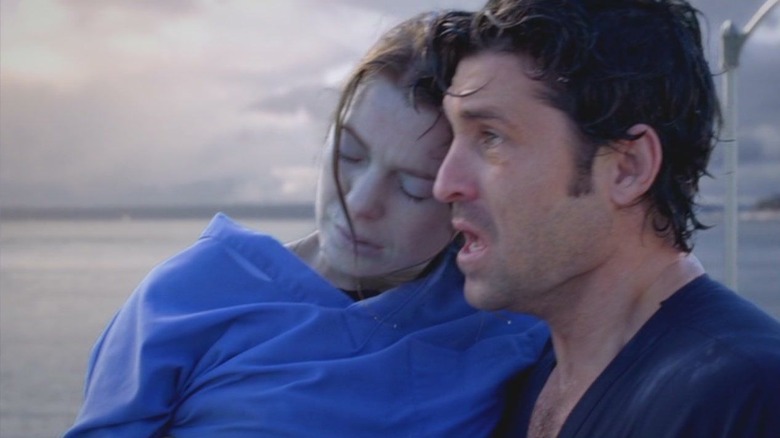 Derek rescues Meredith