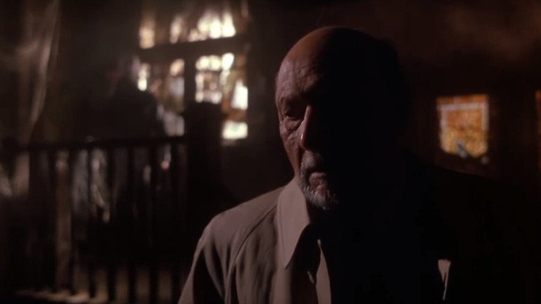 Donald Pleasence in "Halloween 5: The Revenge of Michael Myers"