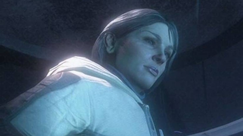 Catherine Halsey looks stern from Halo 4 