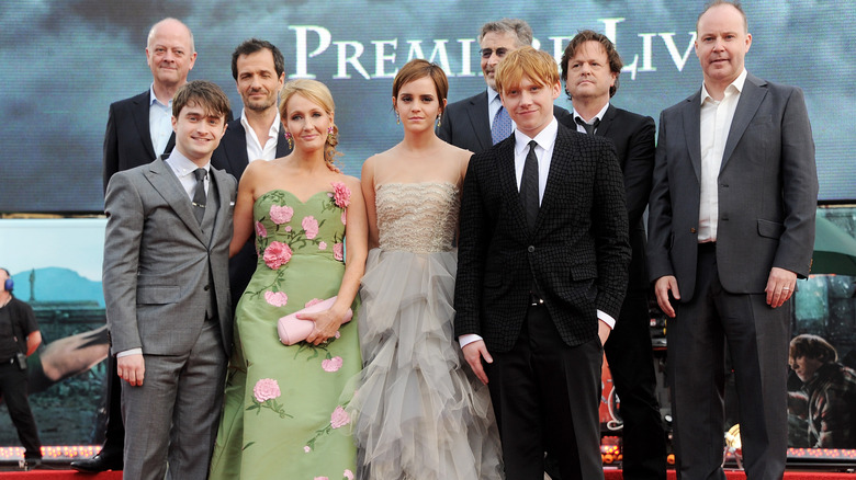 Cast with David Yates