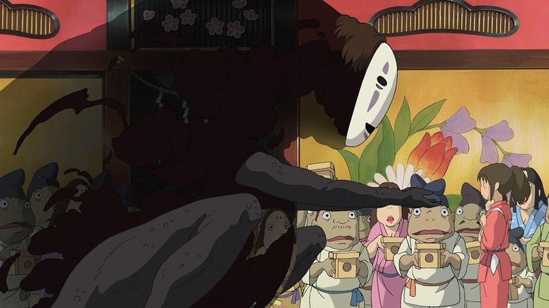 No-Face reaches towards Chihiro