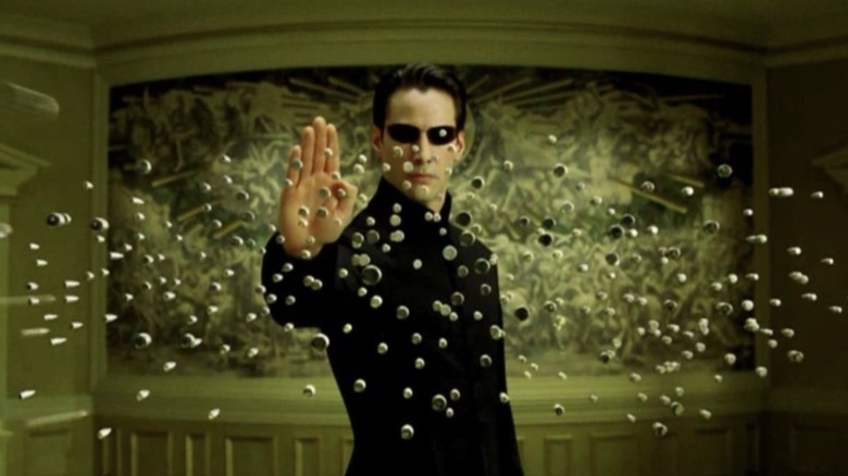 Neo manipulating the Matrix