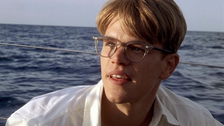 Tom Ripley on a boat