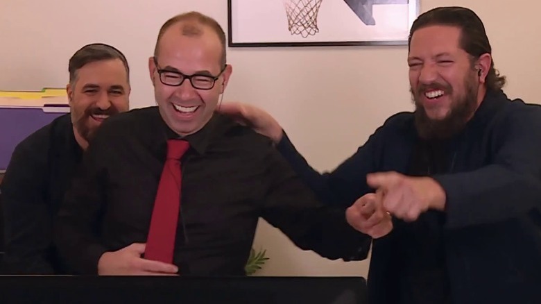 Q, Murr, and Sal laughing