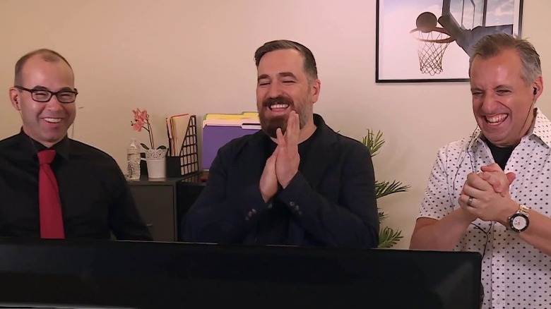 Murr, Q, and Joe laughing together