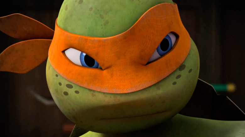 Michelangelo sneering in CG