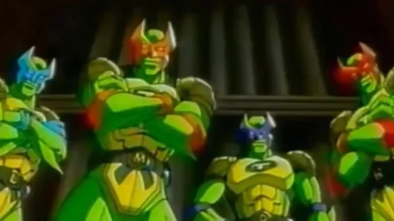 Super Turtles with arms crossed