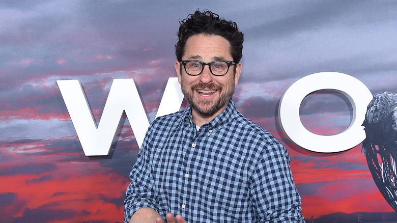 J.J. Abrams in front of a Westworld background