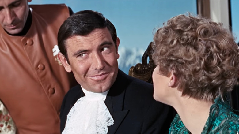 George Lazenby smiles