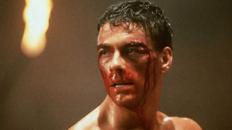 Van Damme covered in blood