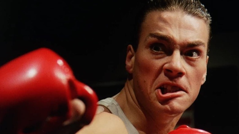 Jean-Claude Van Damme in the boxing ring