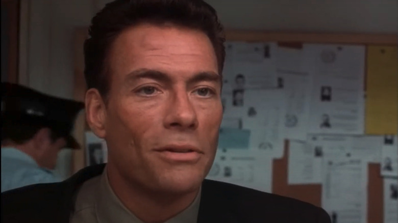 Van Damme at a police station