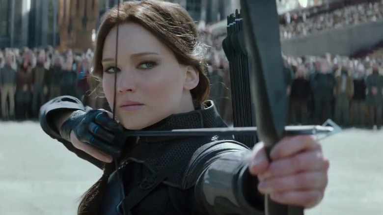 Katniss taking aim