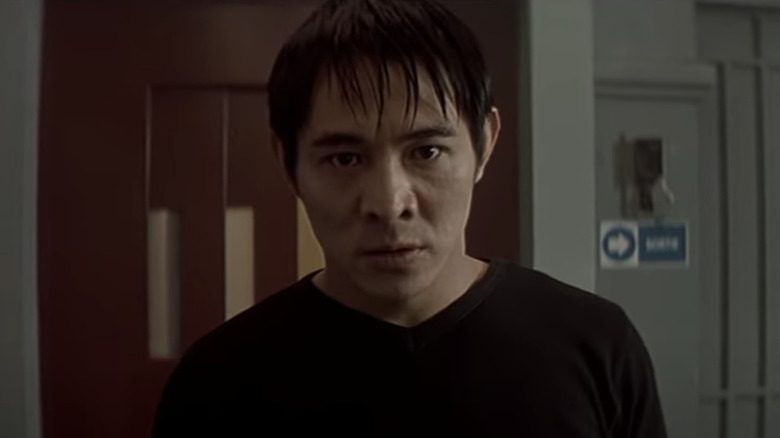 Jet Li sweaty