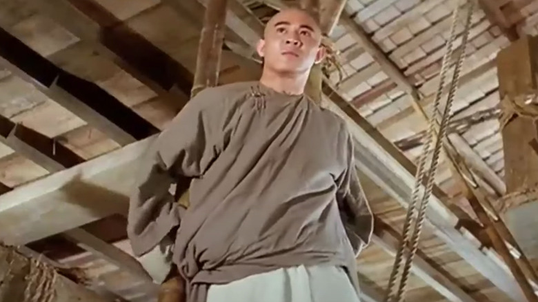 Jet Li on ladder